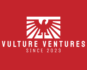 Vulture - Minimalist Eagle Flag logo design