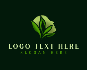 Healing - Beauty Face Leaves logo design