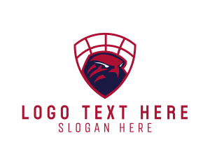 League - Hawk Basketball Crest logo design