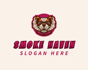 Smoke - Vaping Dog Smoke logo design