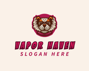 Vape - Vaping Dog Smoke logo design