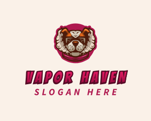 Vaping Dog Smoke logo design