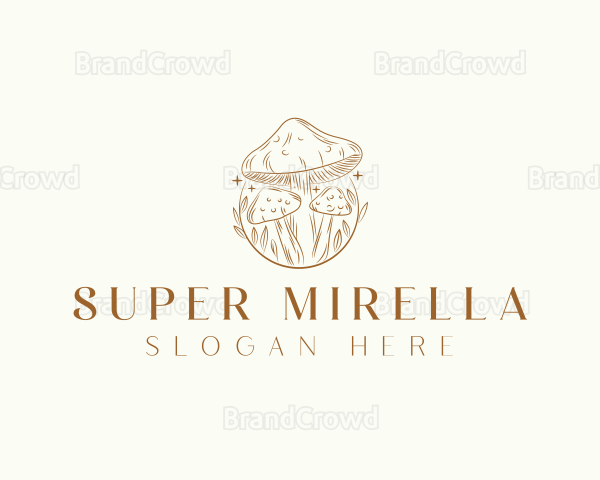 Magical Mushroom Fungi Logo