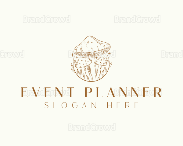 Magical Mushroom Fungi Logo