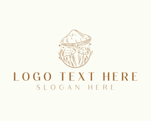 Shroom - Magical Mushroom Fungi logo design