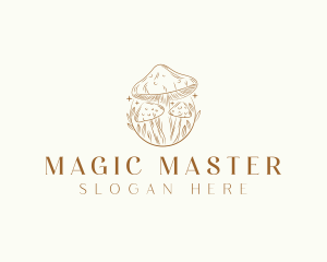 Magical Mushroom Fungi logo design