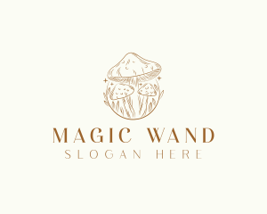 Magical Mushroom Fungi logo design