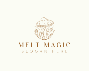 Magical Mushroom Fungi logo design