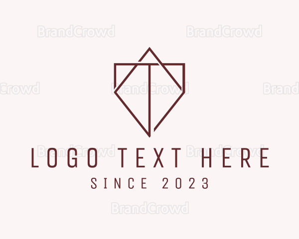 Red Diamond Letter T Logo