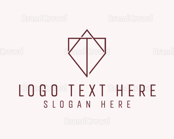 Diamond Company Letter T Logo