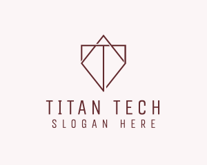 Diamond Company Letter T logo design