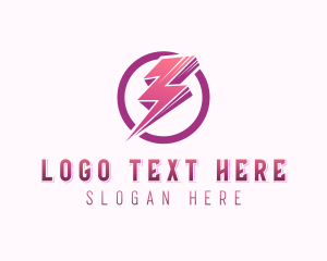 Lightning Express Charging  logo design