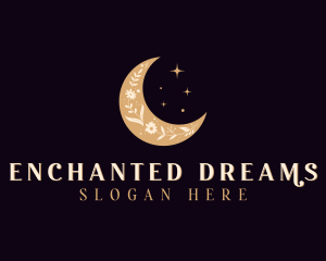 Mystical - Floral Mystic Moon logo design