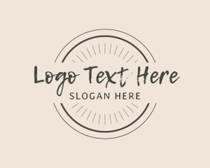 Clothing Apparel - Graffiti Circle Wordmark logo design