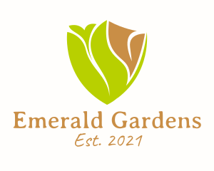 Garden Shovel Crest  logo design