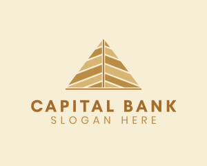 Bank - Gold Pyramid Banking logo design