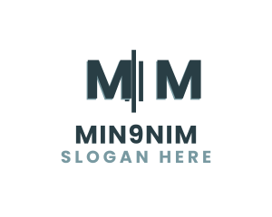 Modern Minimalist Masculine logo design