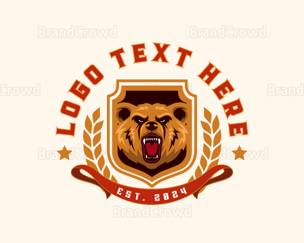 Wildlife Grizzly Bear Logo