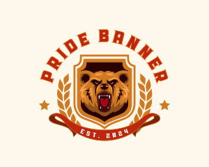 Wildlife Grizzly Bear logo design