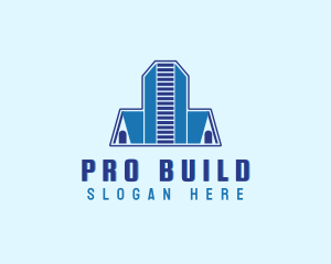 House Building Construction logo design