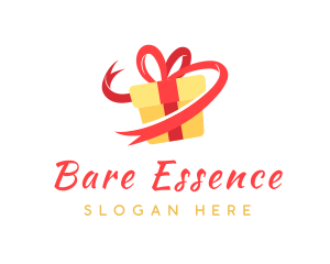 Gift Ribbon Present logo design