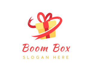 Gift Ribbon Present logo design