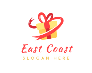 Gift Ribbon Present logo design