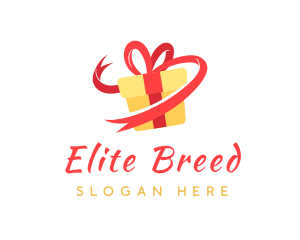 Gift Ribbon Present logo design