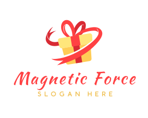 Gift Ribbon Present logo design