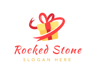 Gift Ribbon Present logo design