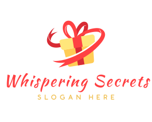 Gift Ribbon Present logo design