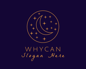 Mystic - Astral Moon Stars logo design