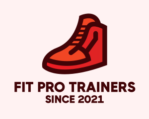 Trainers - Red Rubber Shoes logo design