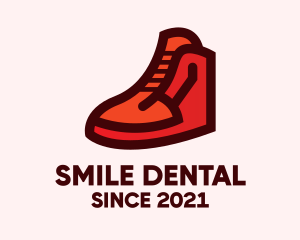 Shoe - Red Rubber Shoes logo design