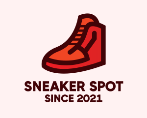 Red Rubber Shoes logo design