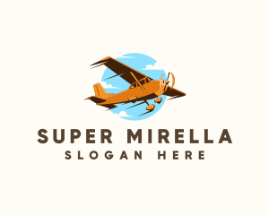 Fighter Plane - Flight Plane Flying logo design