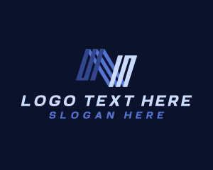 Stripe - Generic Business Letter N logo design