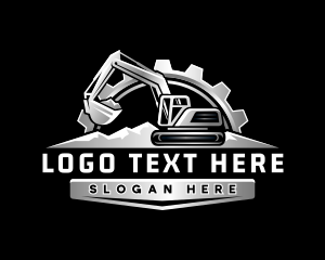 Gear - Builder Excavator Backhoe logo design