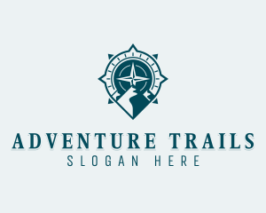 Traveler Adventure Compass logo design