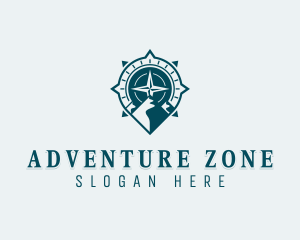 Traveler Adventure Compass logo design