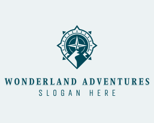 Traveler Adventure Compass logo design