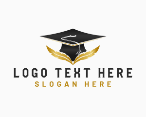 Academe - Graduate Education Learning logo design