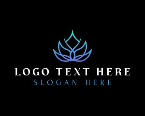 Organic - Lotus Flower Wellness logo design