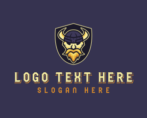 Gaming - Shield Viking Warrior logo design