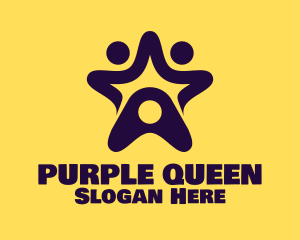 Purple Star People logo design