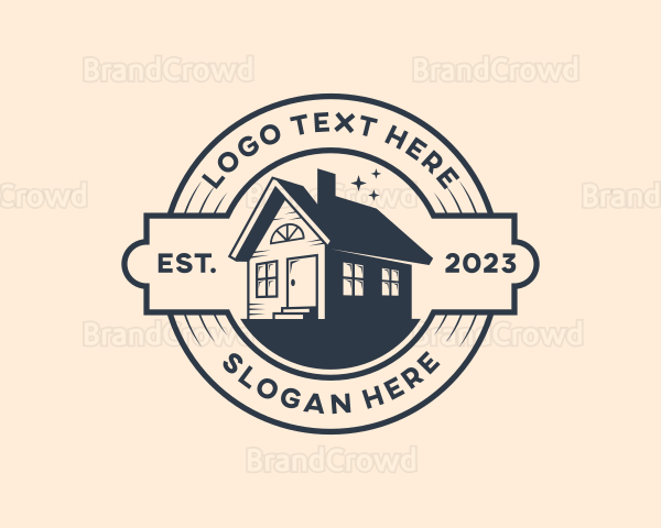 House Roofing Residence Logo