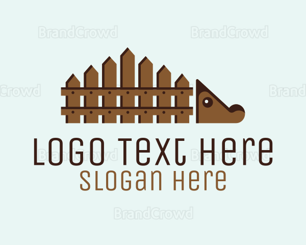 Hedgehog Backyard Fence Logo