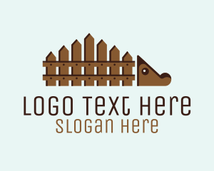 Neighbourhood - Hedgehog Backyard Fence logo design