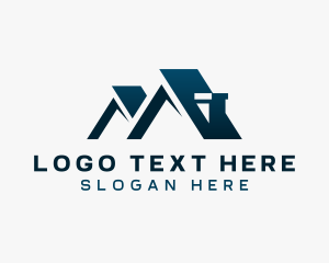 Roofing - House Roof Structure logo design