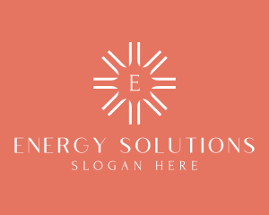 Sun Solar Power Energy  logo design